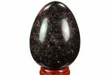 Polished Rhodonite Egg - Madagascar #124107-1
